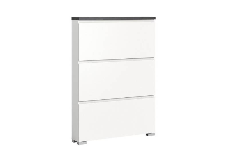 möbelvita Schuhschrank StepUp Schuhschrank B/H/T 95x130x18 in weiß (1x Schuhschrank, 1x Oberboden) von möbelvita