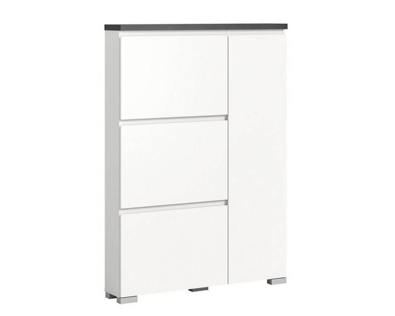 möbelvita Schuhschrank StepUp Schuhschrank B/H/T 95x130x18 in weiß (1x Schuhschrank, 1x Oberboden) von möbelvita