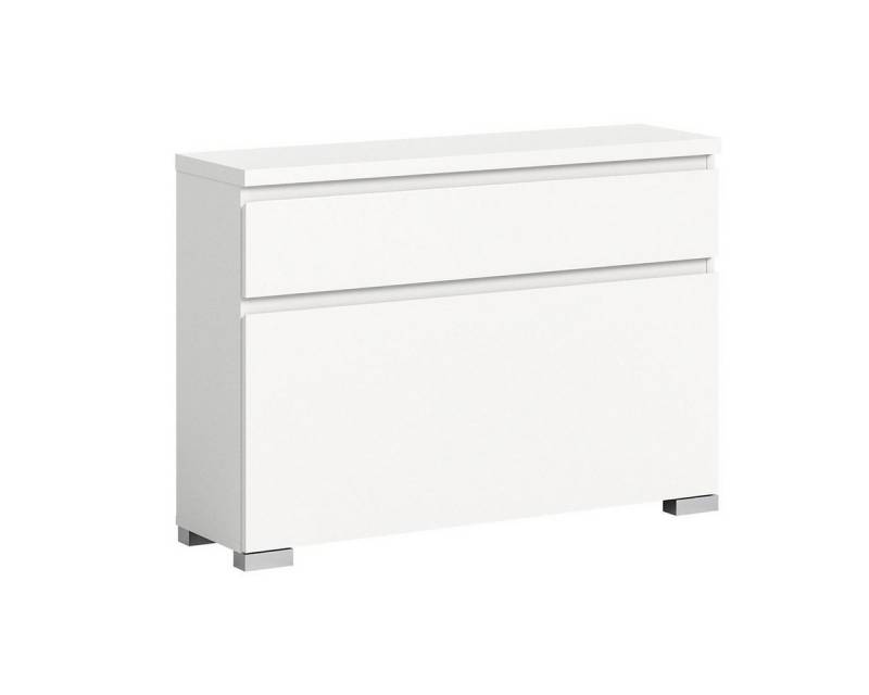 möbelvita Schuhschrank StepUp Schuhschrank B/H/T 95x67x27 in weiß (1x Schuhschrank, 1x Oberboden) bodenstehend und hängend montierbar von möbelvita