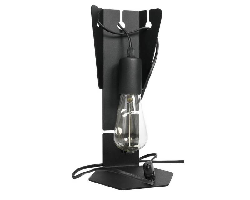 möbelvita Tischleuchte Tischleuchte NIVX schwarz, Streulicht, NEIN von möbelvita