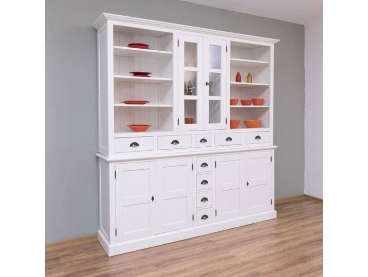 Buffetschrank Landhausstil altweiß, Massivholz mit MDF von moebro