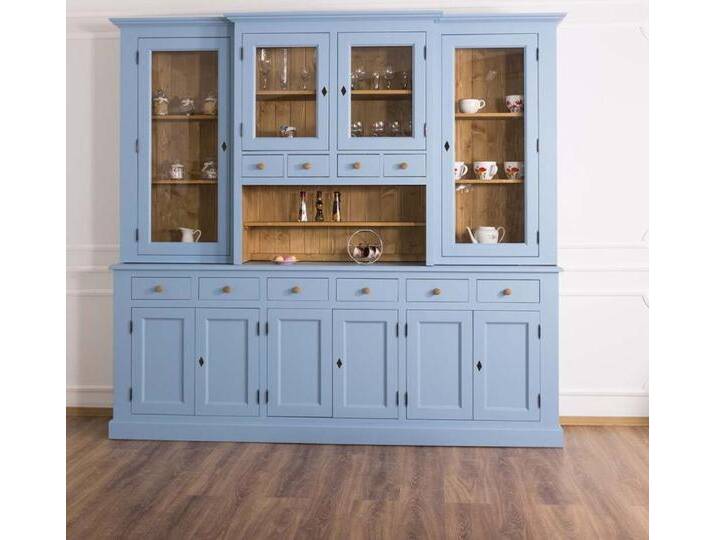 Großer Landhaus Buffetschrank blau von moebro