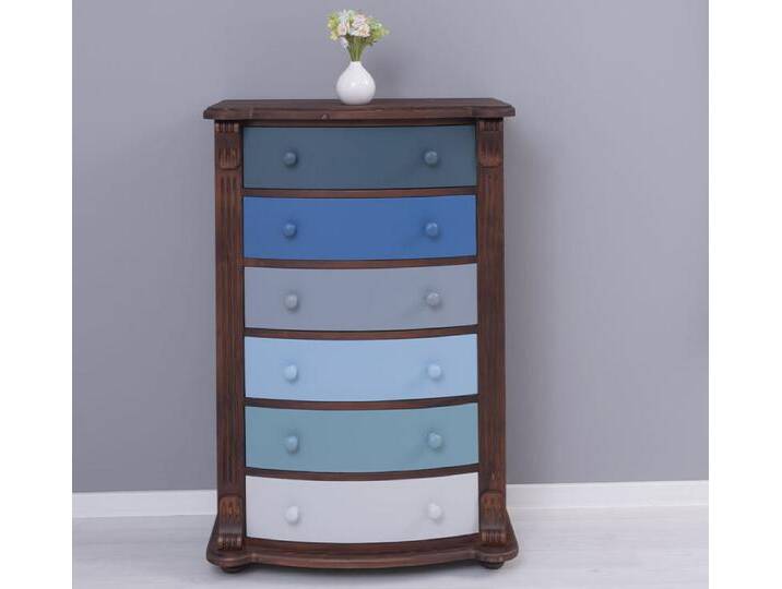 Hohe nostalgische Landhauskommode Multicolor von moebro