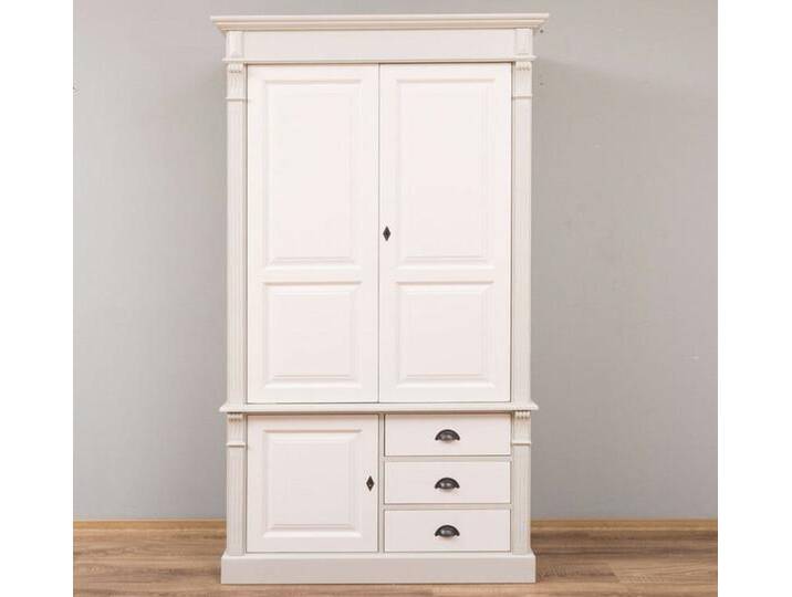 Kleiderschrank mit Schubladen Cremegrau Vintage Kleiderschrank mit Schubladen Cremegrau Vintage von moebro