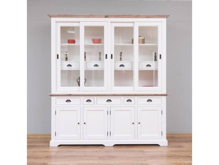 Landhaus-Buffetschrank altweiß, tiefgebürstet, Schiebetüren von moebro