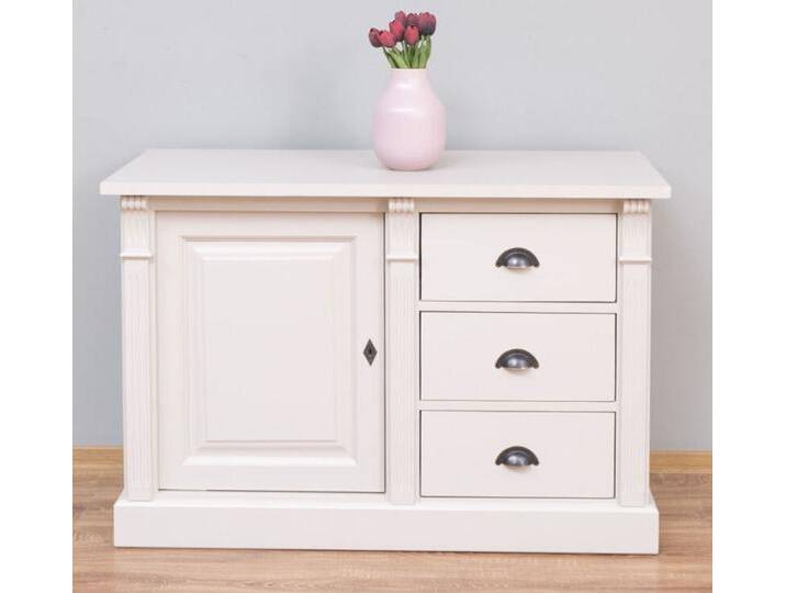 Landhausstil Kommode mit Unterschrank cremegrau von moebro