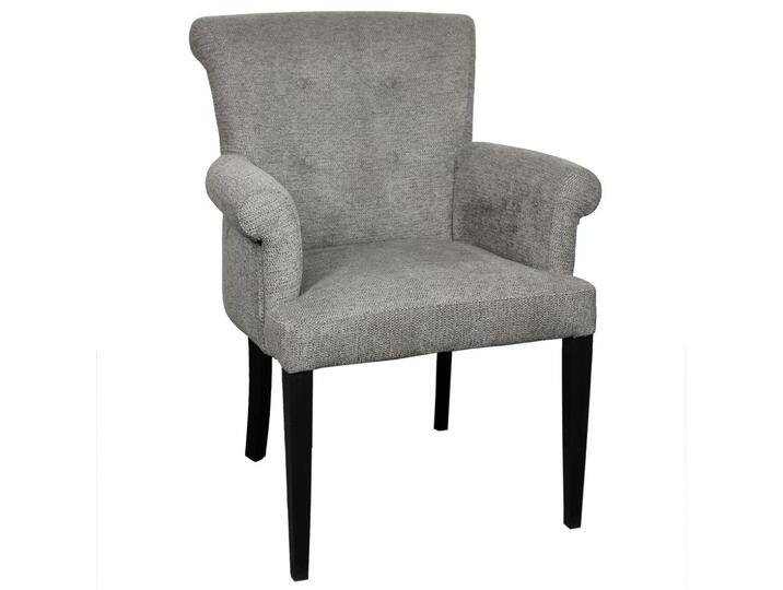 Polsterstuhl JULIA - mit Armlehnen Microfaser ARAGON umbragrau von moebro