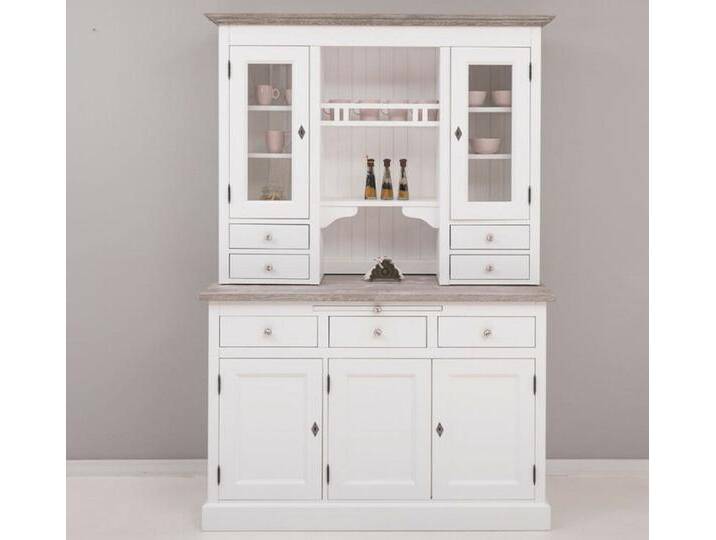 Romantischer weißer Landhaus-Buffetschrank Romantischer weißer Landhaus-Buffetschrank von moebro