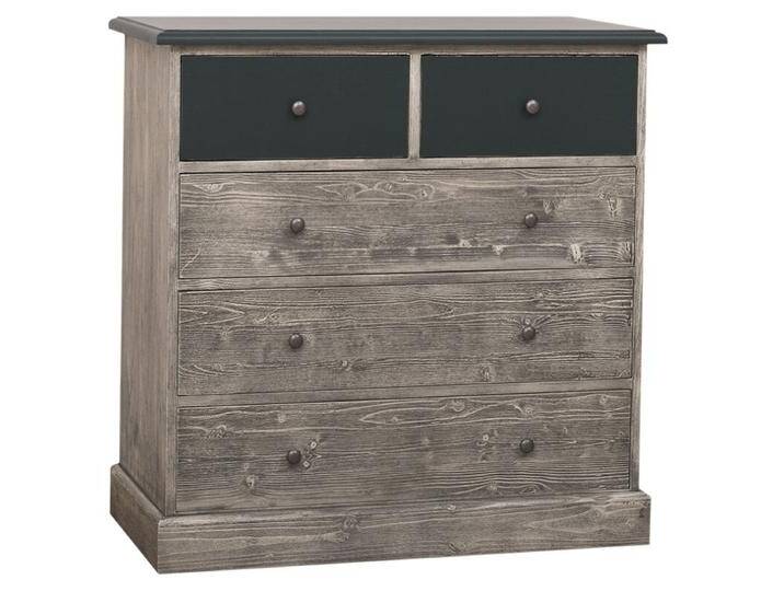 Rustikale Schlafzimmer Kommode Landhausstil grau von moebro