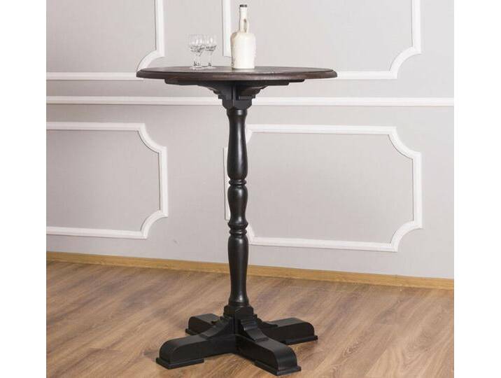 Rustikaler Stehtisch Rund Massivholz von moebro