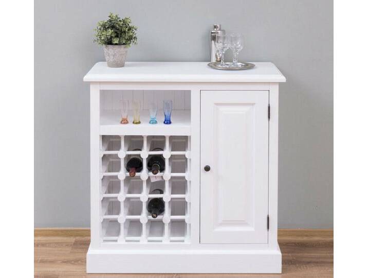 Weiße Kommode mit Weinfach Shabby von moebro