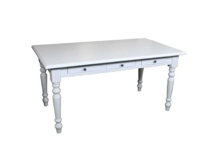 Weißer Shabby Chic Esstisch mit Schubladen Weißer Shabby Chic Esstisch mit Schubladen von moebro