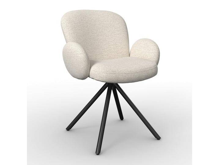 Armlehnstuhl Josea Creme Chenille Drehbar Gepolstertv Armlehnstuhl Josea Creme Chenille Drehbar Gepolstertv von mömax