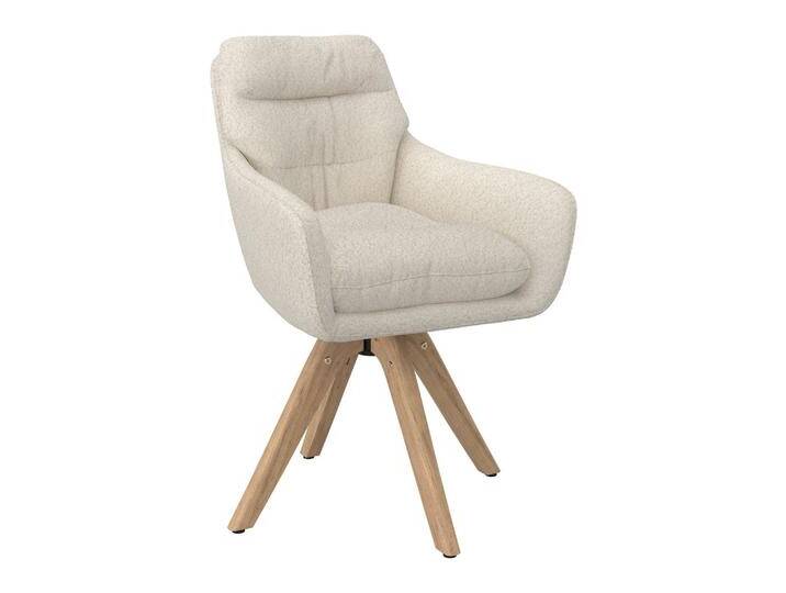 Armlehnstuhl Juana Creme Bouclé Drehbar Gepolstert Armlehnstuhl Juana Creme Bouclé Drehbar Gepolstert von mömax