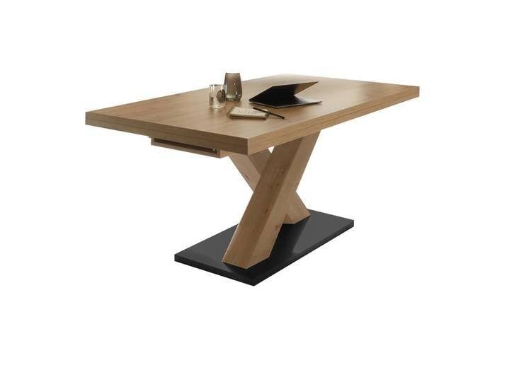 Ausziehtisch Komfort in Schwarz/Eiche Artisan Ausziehtisch Komfort in Schwarz/Eiche Artisan von mömax