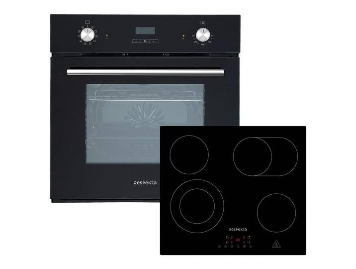 Backofenset ASET6005500 ca. 59,5/59/55 cm Schwarz von mömax