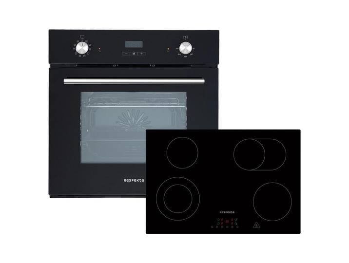 Backofenset ASET6007700 ca. 59,5/64/55 cm Schwarz von mömax