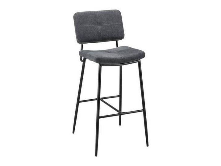 Barhocker Neta Dunkelgrau Webstoff Gepolstert Barhocker Neta Dunkelgrau Webstoff Gepolstert von mömax