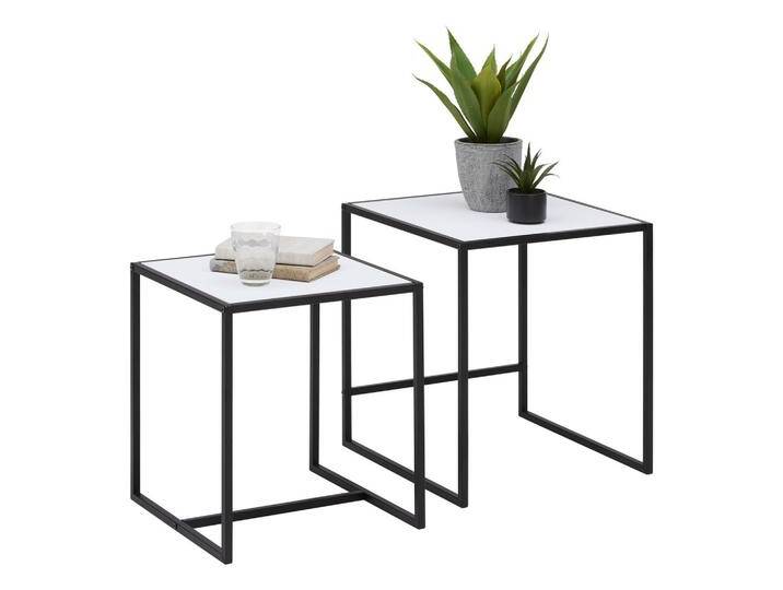 Beistelltischset Tobi Weiß/Schwarz, 2er Set Beistelltischset Tobi Weiß/Schwarz, 2er Set von mömax