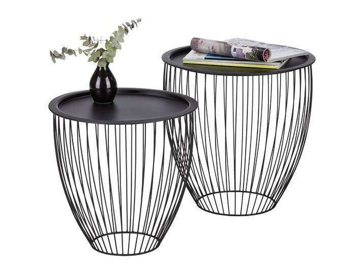 Beistelltischset in Schwarz von mömax