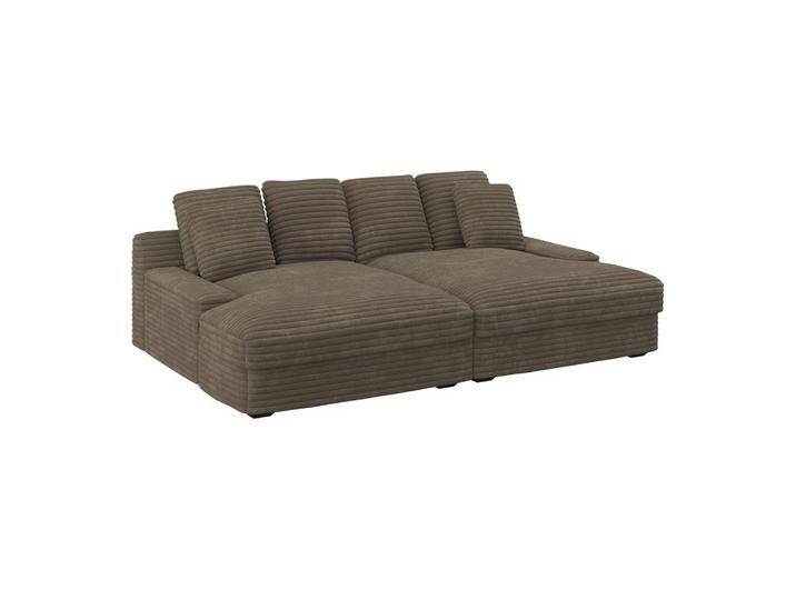 Big Sofa Loveseat Eleonora Cord Braun von mömax