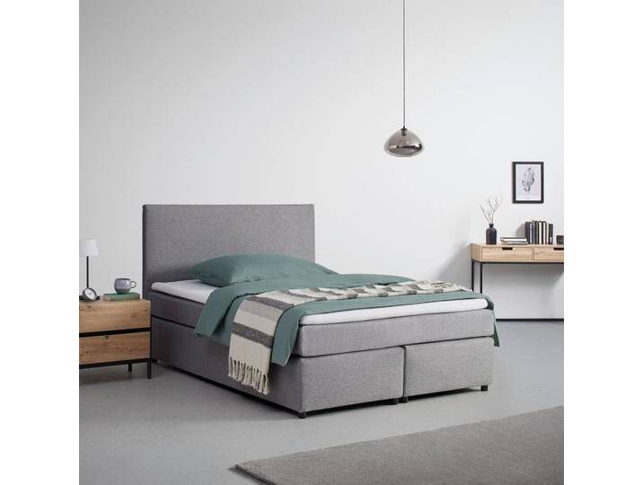 Boxbett Florinda ca. 140x200 cm Grau mit Topper von mömax