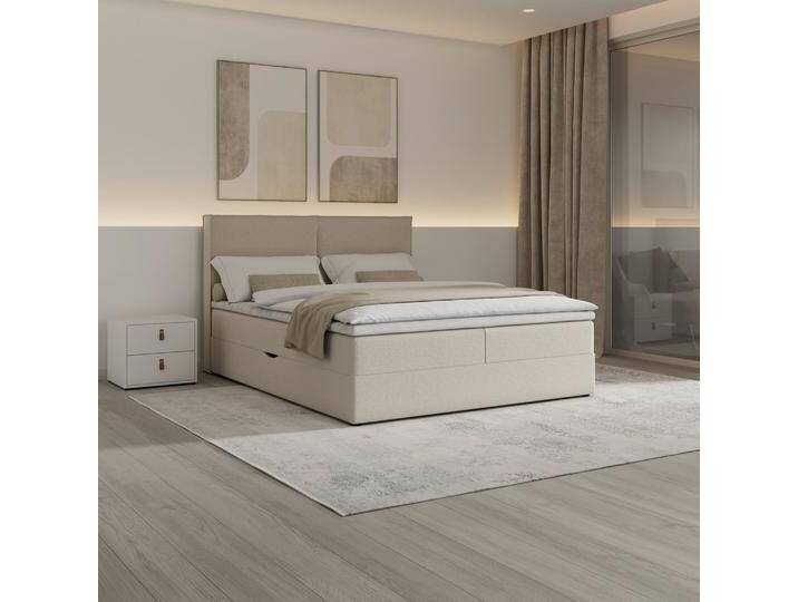 Boxbett Imola ca. 140x200 cm Creme inkl. Topper von mömax