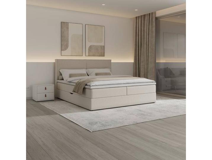 Boxbett Imola ca. 180x200 cm Creme inkl. Topper von mömax