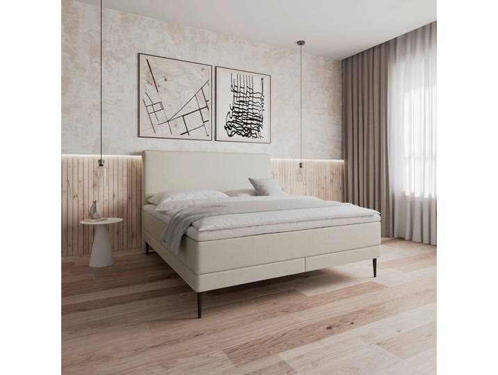 Boxbett Nevada ca. 160x200 cm Beige mit Topper von mömax