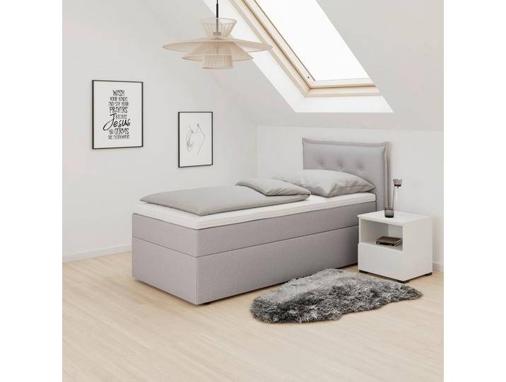 Boxbett Polo ca. 90x200 cm Grau mit Topper Boxbett Polo ca. 90x200 cm Grau mit Topper von mömax