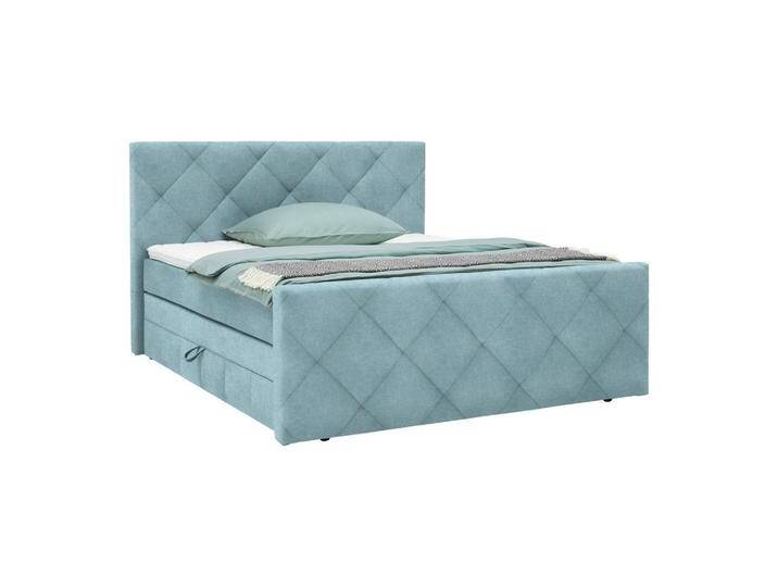 Boxspringbett Adele Blau ca. 160x200cm von mömax