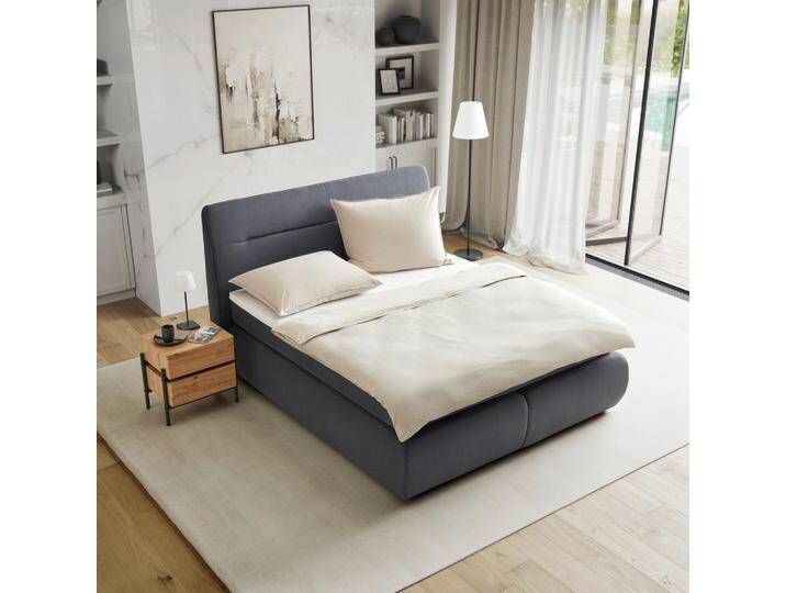 Boxspringbett Bella ca. 180x200 cm Grau mit Topper Boxspringbett Bella ca. 180x200 cm Grau mit Topper von mömax