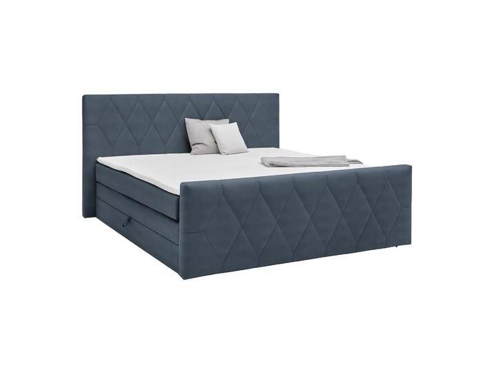 Boxspringbett Josie B Graublau ca. 160x200cm von mömax