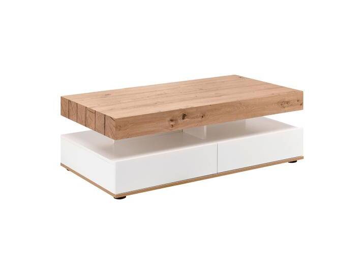 Couchtisch Cara Weiß/ Eichefarben MDF mit Stauraum Couchtisch Cara Weiß/ Eichefarben MDF mit Stauraum von mömax
