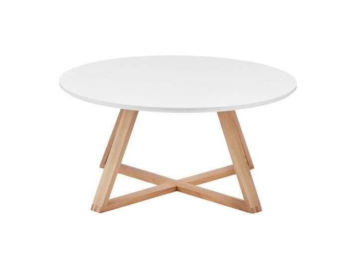 Couchtisch Mattia Eiche/Weiß MDF rund Couchtisch Mattia Eiche/Weiß MDF rund von mömax