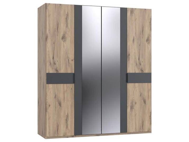 Drehtürenschrank Bergamo Graphit-/Eichefarben Drehtürenschrank Bergamo Graphit-/Eichefarben von mömax