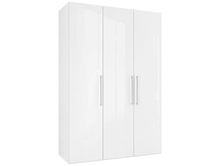 Drehtürenschrank Glossy in Weiß ca. 147x219x60cm von mömax