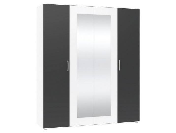 Drehtürenschrank Jan Anthrazit/Weiß von mömax