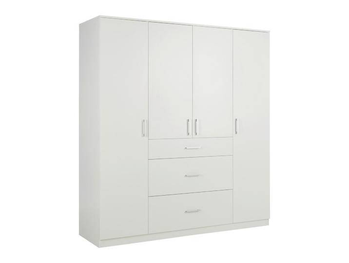 Drehtürenschrank Lasse 4T in Weiß ca. 180x197x55cm von mömax