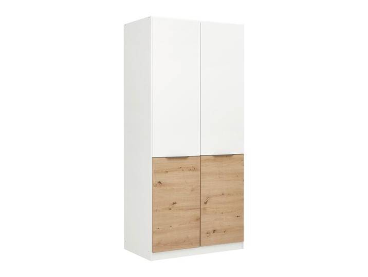 Drehtürenschrank Max Weiß/Eiche Artisan von mömax