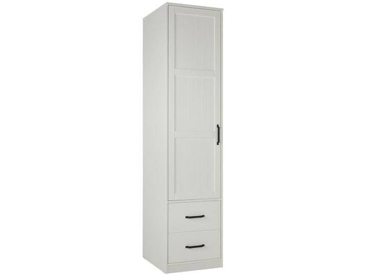 Drehtürenschrank aus Kiefer teilmassiv in Weiß Drehtürenschrank aus Kiefer teilmassiv in Weiß von mömax