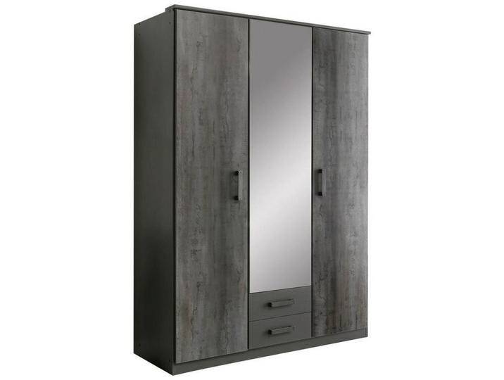 Drehtürenschrank in Graphitfarben von mömax