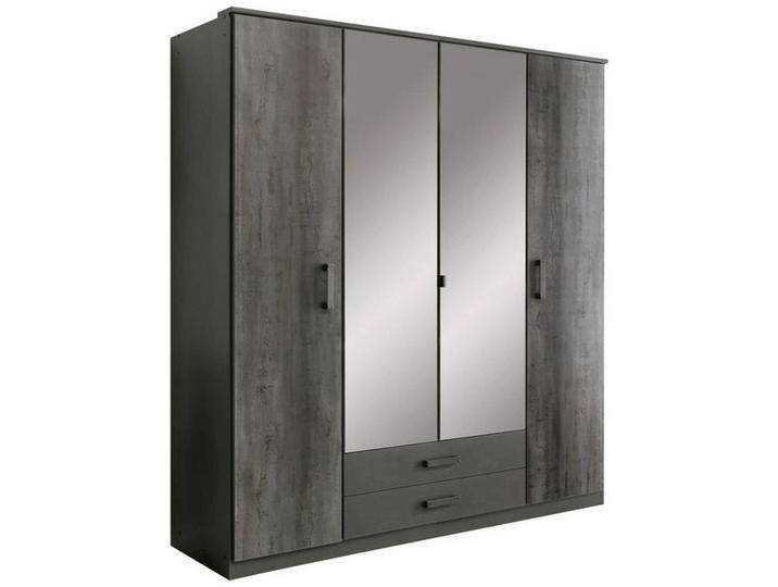 Drehtürenschrank in Graphitfarben von mömax