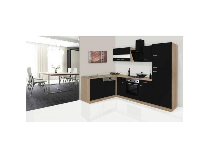 Eckküche Economy Schwarz/Eiche mit Geräte ca. 172x280 cm Eckküche Economy Schwarz/Eiche mit Geräte ca. 172x280 cm von mömax