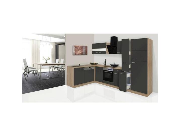 Eckküche Economy ca. 172x310cm Grau/Eichefarben Eckküche Economy ca. 172x310cm Grau/Eichefarben von mömax