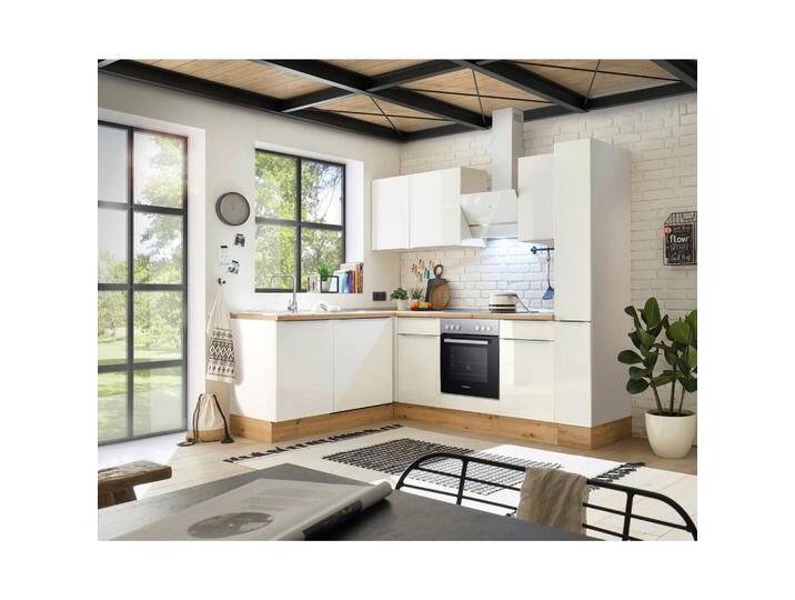 Eckküche Marleen m. Geräten Weiß Hochglanz ca. 250x170 cm Eckküche Marleen m. Geräten Weiß Hochglanz ca. 250x170 cm von mömax