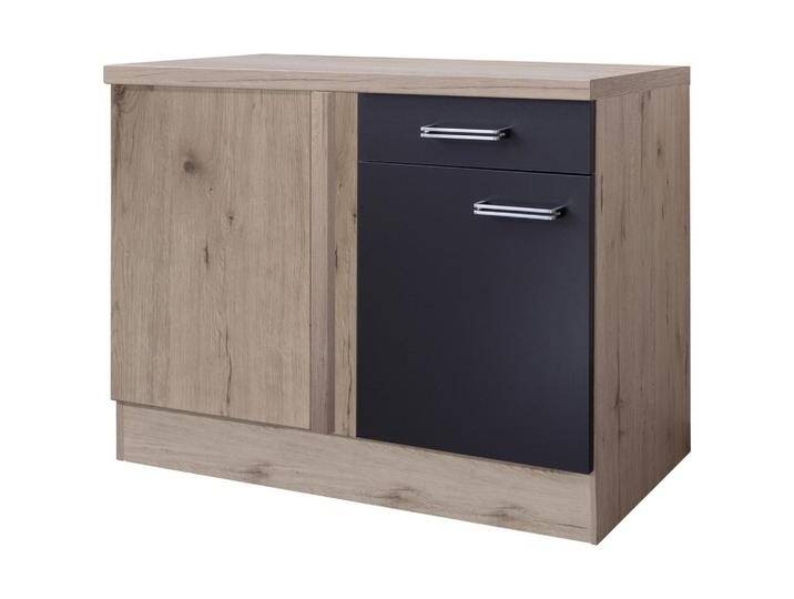 Eckunterschrank Anthrazit/Eiche Eckunterschrank Anthrazit/Eiche von mömax