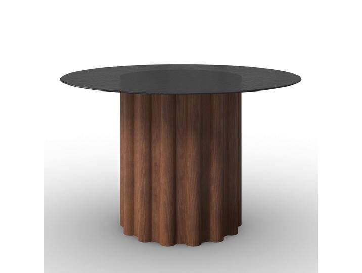 Esstisch Zelia Holz/Glas Braun /Walnussfarben Ø ca. 120 cm von mömax
