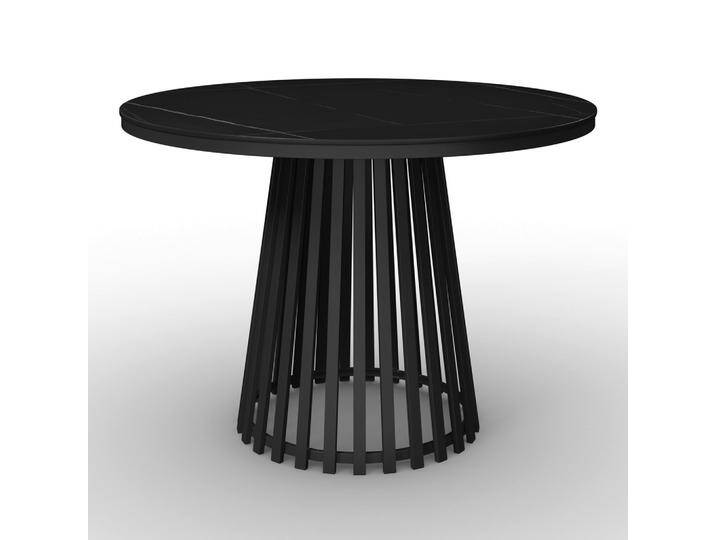 Esstisch rund Pela Schwarz MDF Ø/H ca. 110/75 cm Esstisch rund Pela Schwarz MDF Ø/H ca. 110/75 cm von mömax