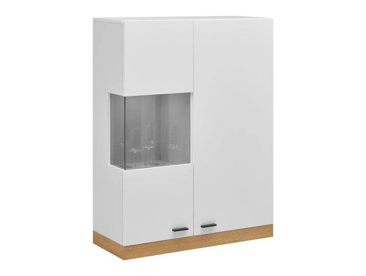 Hängevitrine Kiro Weiß/Eichefarben von mömax